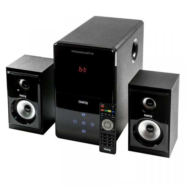 Акустические колонки Dialog AP-220 Progressive, 2.1, 30W+2*15W RMS, USB, SD, чёрный