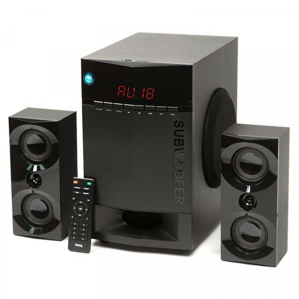 Акустические колонки Dialog AP-230 Progressive, 2.1, 35W+2*15W RMS, Bluetooth, USB, SD, чёрный