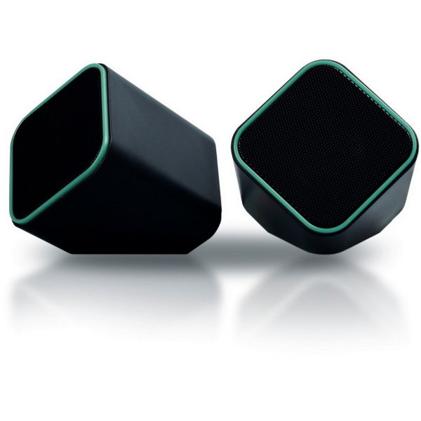 SBA-2570 Мультимед.стерео колонки SmartBuy CUTE, 6Вт, USB, чёрно-серые
