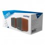 SBA-4700 Акустическая система 2.0 SmartBuy CUBES, мощность 6 Вт, корпус МДФ, 3.5мм + USB, коричневый