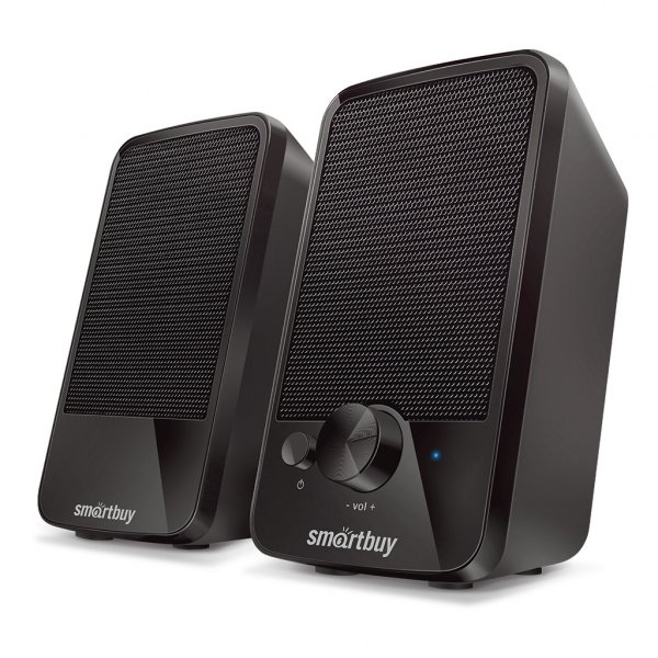 SBA-4850 Акустическая система 2.0 SmartBuy W30, мощность 6 Вт, 3.5мм + USB, чёрный