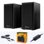 Акустические колонки GFPoWeR TS-01, 6Вт, питание USB, чёрное дерево (30)