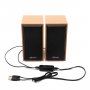 Акустические колонки GFPoWeR TS-01, 6Вт, питание USB, светлое дерево (30)