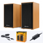 Акустические колонки GFPoWeR TS-01, 6Вт, питание USB, светлое дерево (30)