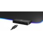 Коврик игровой для мыши Black XXL HUB Light 780x300x4 мм, RGB Defender