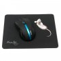 Коврик для мыши PM-H15 mouse Dialog - чёрный рисунок мышки
