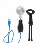 Микрофон RDM-127 Ritmix конденсаторный, на штативе-подставке, USB, кабель 1.5м, чёрный