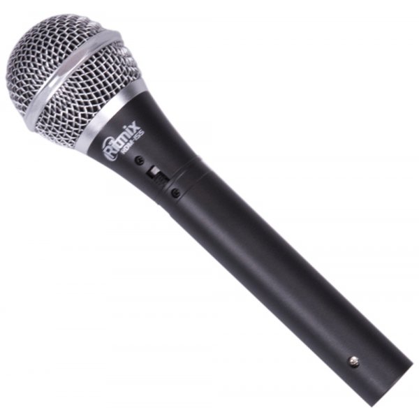 Микрофон для караоке RDM-155 чёрный, металл, кабель, 5м, Ritmix
