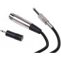 Микрофон для караоке RDM-155 чёрный, металл, кабель, 5м, Ritmix