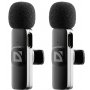 Микрофон Defender Talky-138 wrls, петличный, на прищепке, чёрный (2 шт)