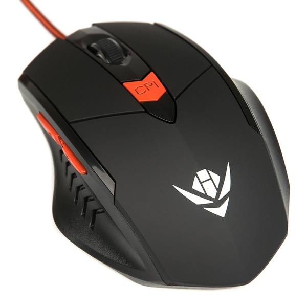 Мышь проводная MOG-11U Nakatomi Gaming mouse - игровая, 6кнопок+ролик прокрутки,USB, чёрная