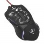 Мышь проводная MOG-25U Nakatomi Gaming mouse - игровая, 6кн+ролик прокрутки,подсветка,USB, чёрная