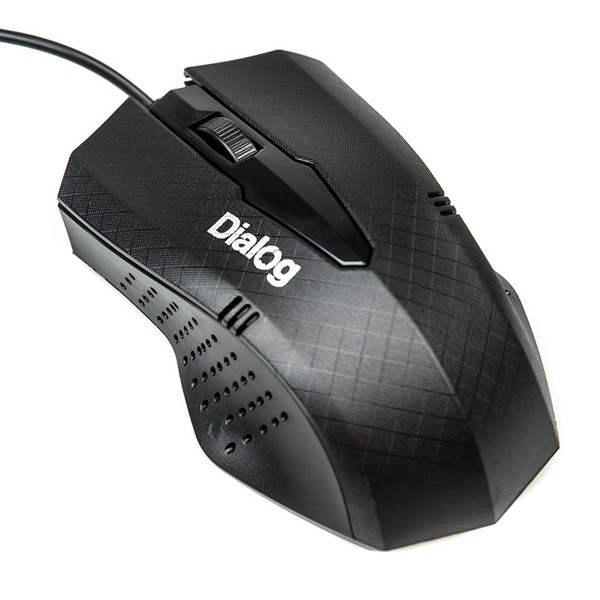 Мышь проводная MOP-09U Dialog Pointer Optical-3кнопки+ролик прокрутки, USB