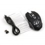 Мышь беспроводная MROG-15UR Nakatomi Gaming RF 2.4G Optical - игровая, 6 кнопок+ролик, с подсветкой 7 цветов, USB