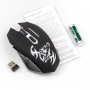 Мышь беспроводная MROG-15U Nakatomi Gaming RF 2.4G Optical - игровая, 6 кнопок+ролик, подсветка,USB