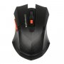 Мышь беспроводная MRON-04U BLACK Nakatomi Navigator RF 2.4G Optical-6кнопок+ролик прокрутки,USB,чёрн