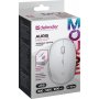 Мышь беспроводная Defender Auris MB-027, оптическая, 4 кнопки, 4D, 800-1600 dpi, бесшумная, белый