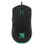 Мышь проводная игровая Defender Arga GM-049, радужная, чёрная, 6 кнопок, 3600 dpi (+коврик)