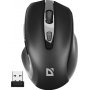 Мышь беспроводная Defender Prime MB-053, оптическая, 6 кнопок, 6D, 800-1600 dpi, бесшумная, чёрный