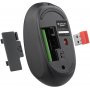 Мышь беспроводная Defender Smart MM-396, оптическая, 3 кнопки, 2,4G+BT, 500mAh, чёрный