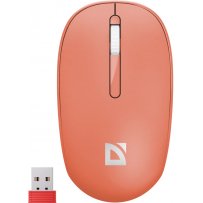 Мышь беспроводная Defender Smart MM-396, оптическая, 3 кнопки, 2,4G+BT, 500mAh, красный