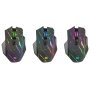Мышь беспроводная игровая Defender Uran GM-503 LED, 8D, 400 mAh, 8 кн, 3200 dpi, чёрный