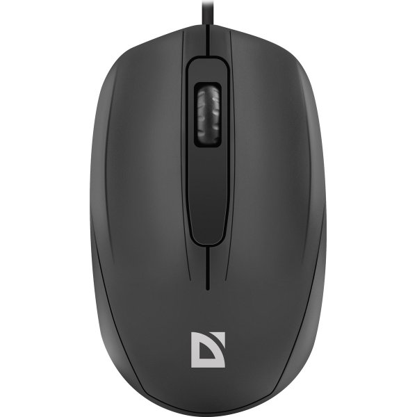 Мышь проводная Defender Alpha MB-507, 3D, оптическая, бесшумная, 1.8м, чёрный
