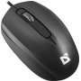 Мышь проводная Defender Alpha MB-507, 3D, оптическая, бесшумная, 1.8м, чёрный