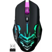 Мышь беспроводная игровая Defender Katana GM-511 радужная подсветка, 400 mAh, 6 кн, 3200 dpi, чёрный