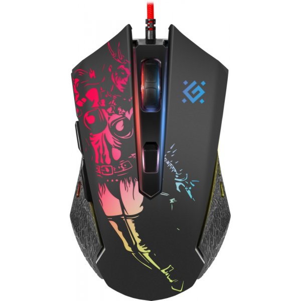 Мышь проводная игровая Defender Sin'Sister GM-933 6 кнопок, 7200 dpi (в комплекте коврик)