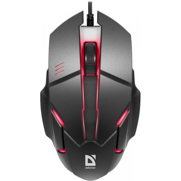 Мышь проводная Defender Host MB-982, оптическая, 7 цветов, 3 кнопки, 1000 dpi, чёрный