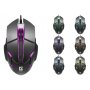 Мышь проводная Defender Host MB-982, оптическая, 7 цветов, 3 кнопки, 1000 dpi, чёрный