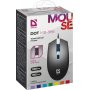 Мышь проводная Defender Dot MB-986, оптическая, 7 цветов, 4D, 4 кнопки, 1000-1600 dpi, чёрный