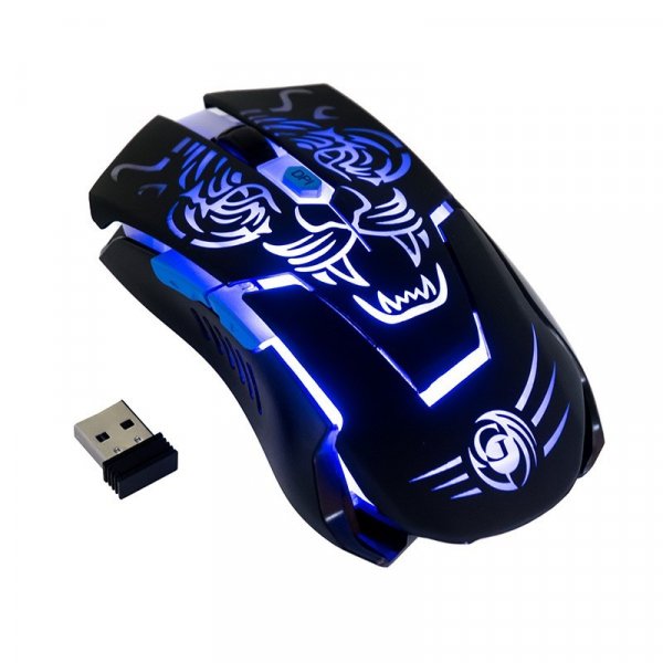 Мышь беспроводная MRGK-12UR Dialog Gan-Kata RF 2.4G Optical-игровая, 6 кнопок+ролик, подсветка, USB