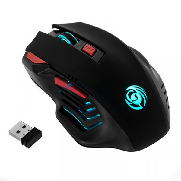 Мышь беспроводная MRGK-14UR Dialog Gan-Kata RF 2.4G Optical-игровая, 6 кнопок+ролик, подсветка, USB