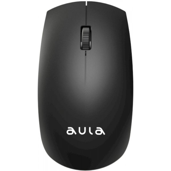 Мышь беспроводная AULA AM201 оптическая, 3 кн, 1200 dpi, USB, чёрная