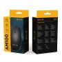 Мышь проводная AULA AM100 оптическая, 3 кн, 1200 dpi, USB, чёрная