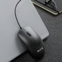 Мышь проводная AULA AM100 оптическая, 3 кн, 1200 dpi, USB, чёрная