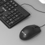 Мышь проводная AULA AM104 оптическая, 3 кн, 1200 dpi, USB, чёрная