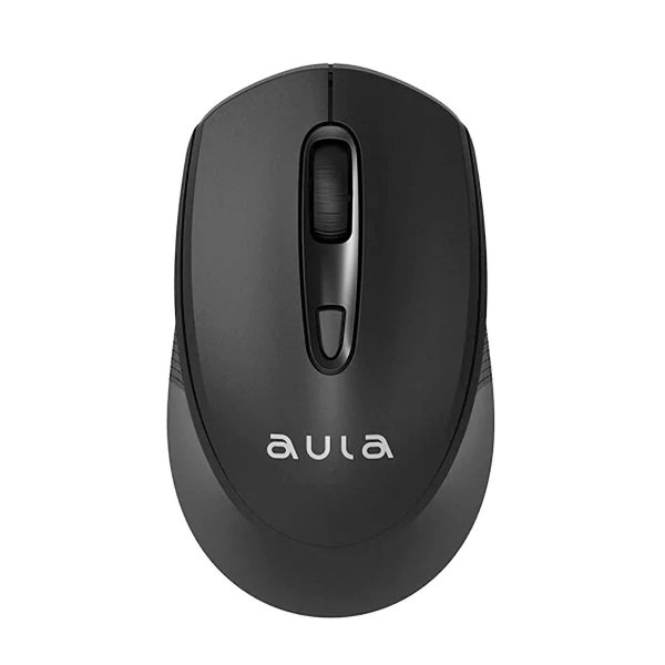 Мышь беспроводная AULA AM205 оптическая, 4 кн, 1200 dpi, USB, чёрная