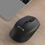Мышь беспроводная AULA AM205 оптическая, 4 кн, 1200 dpi, USB, чёрная