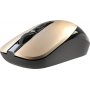 Мышь беспроводная Defender Wave MM-995, оптическая, 4 кнопки, 4D, 800-1600 dpi, бесшумная, золото