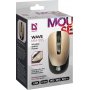 Мышь беспроводная Defender Wave MM-995, оптическая, 4 кнопки, 4D, 800-1600 dpi, бесшумная, золото