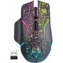 Мышь беспроводная игровая Defender Oneshot GM-067, LED, 7D, 300 мАч, 6 кнопок, 3200 dpi, чёрный