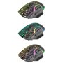 Мышь беспроводная игровая Defender Oneshot GM-067, LED, 7D, 300 мАч, 6 кнопок, 3200 dpi, чёрный