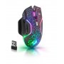 Мышь беспроводная игровая Defender Oneshot GM-067, LED, 7D, 300 мАч, 6 кнопок, 3200 dpi, чёрный