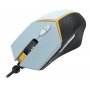 Мышь проводная игровая Defender Shotgun GM-176, 6кнопок, 3600dpi, чёрно-серая, 1,5м