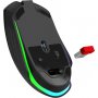 Мышь беспроводная игровая Defender Whisper GM-209 3в1, RGB, 7 кнопок, 400 mAh, 7200 dpi, чёрная