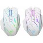 Мышь беспроводная игровая Defender Uran GM-503 LED, 8D, 400 mAh, 8 кн, 3200 dpi, белый