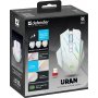 Мышь беспроводная игровая Defender Uran GM-503 LED, 8D, 400 mAh, 8 кн, 3200 dpi, белый
